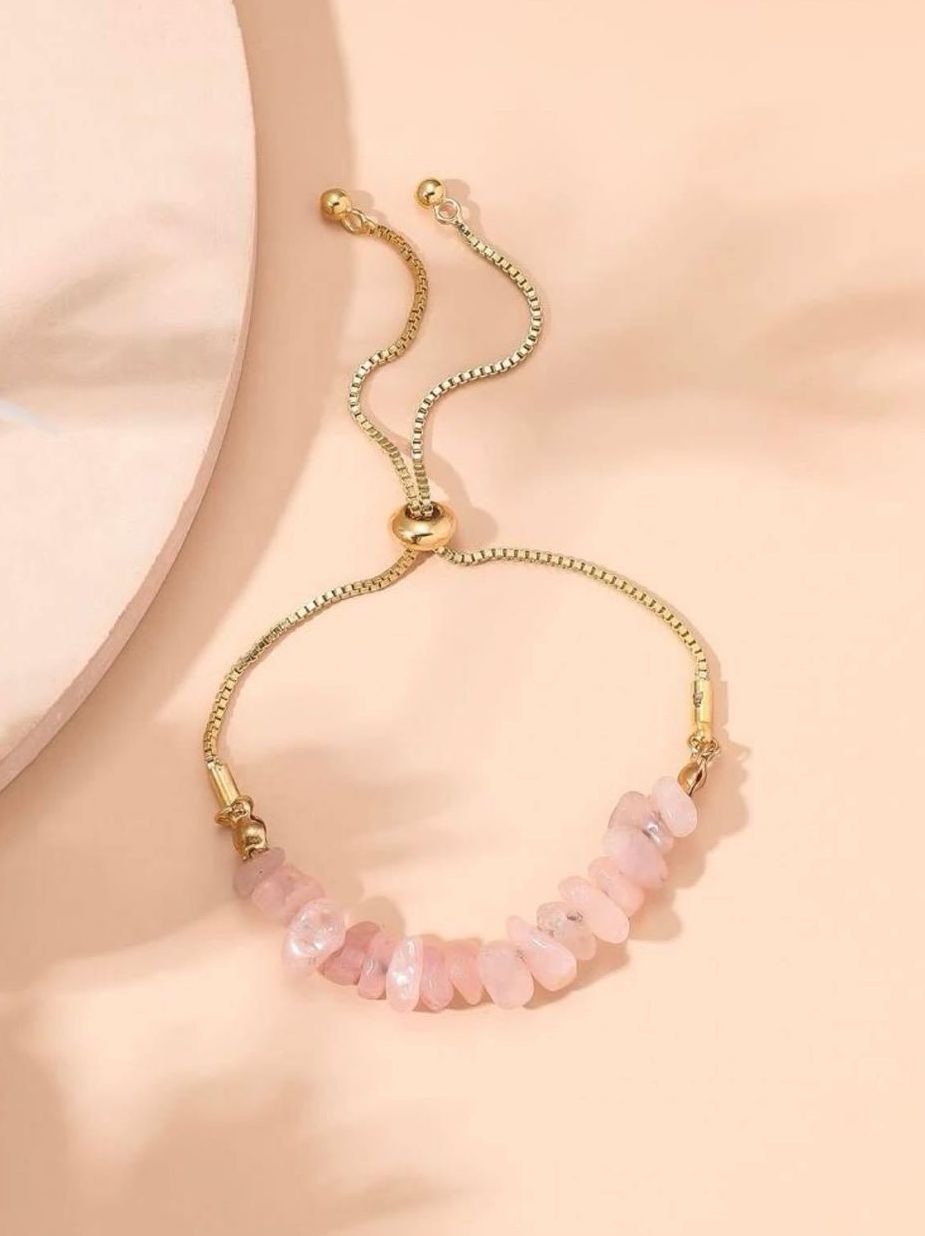 Stone Irregular Bracelet | Pink