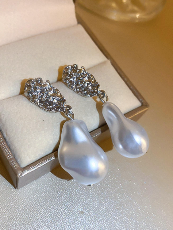 Pearl Drop Earring | Silver