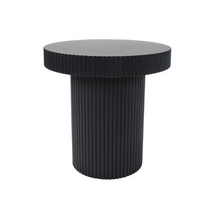 Load image into Gallery viewer, PRE ORDER || ECLIPSE FLUTED SIDE TABLE 50X50X51CM
