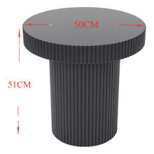 Load image into Gallery viewer, PRE ORDER || ECLIPSE FLUTED SIDE TABLE 50X50X51CM
