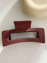 Load image into Gallery viewer, Hair Claw Square | Brown, Rose &amp; Forrest Matte
