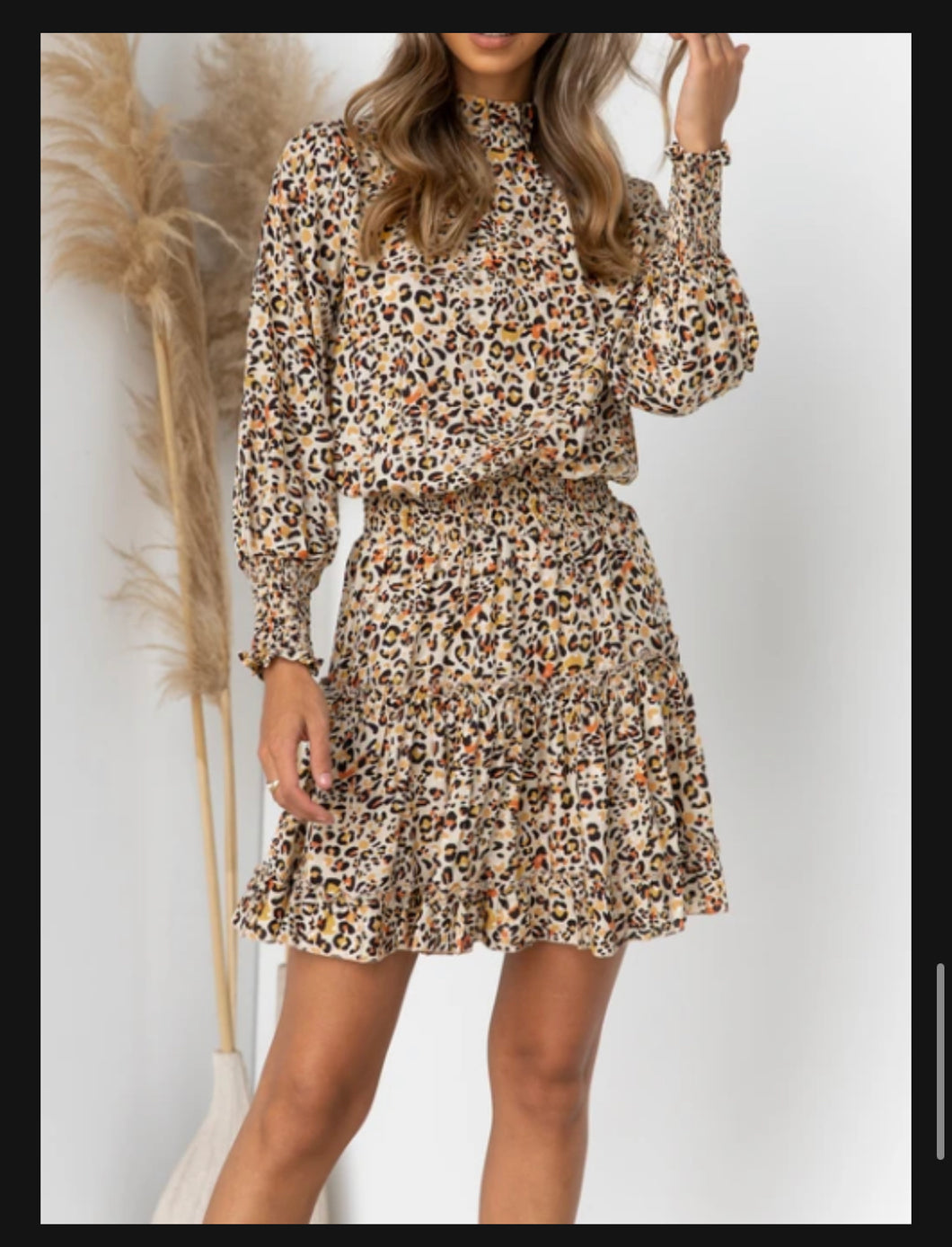 Rita Dress Leopard | Rust | $59.99