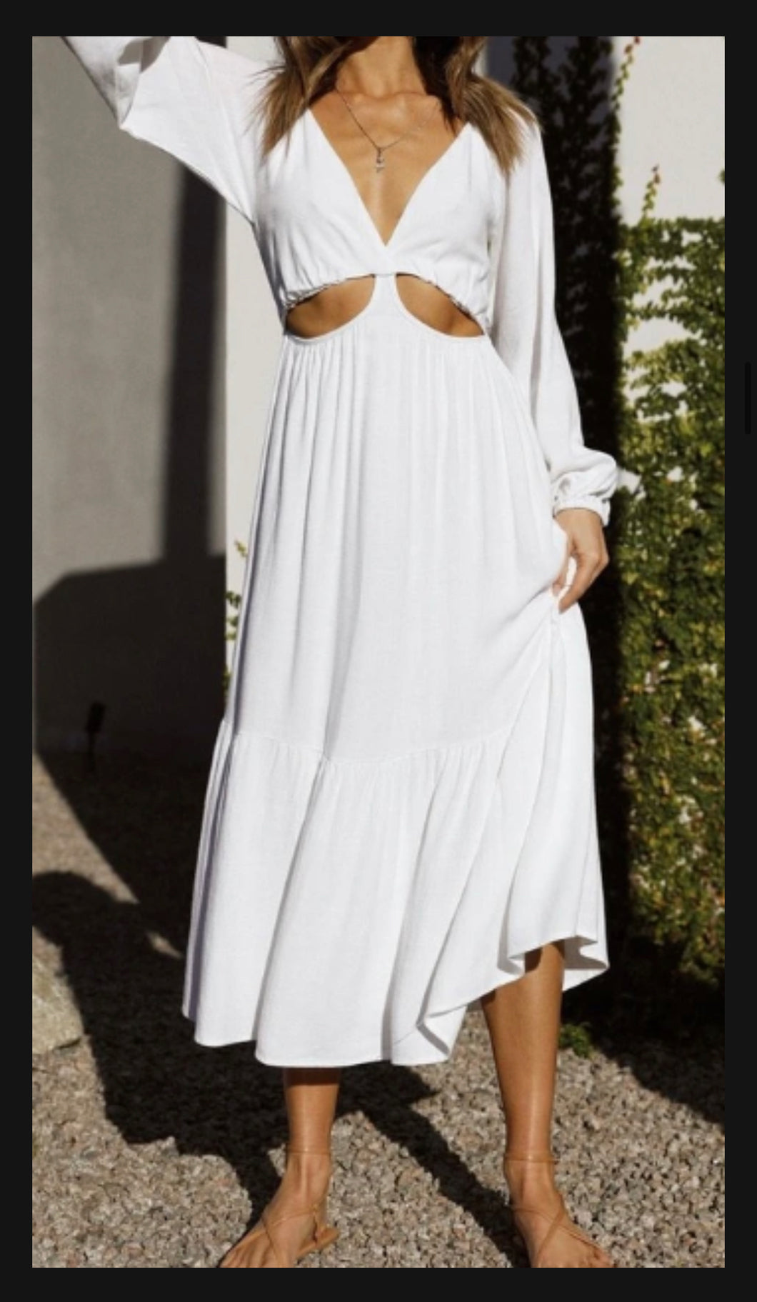 SALE | Vacay Maxi Dress | White | $79.99