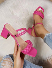 Load image into Gallery viewer, Bella Strappy Heels | Pink
