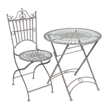 Load image into Gallery viewer, PROVENCE COLLECTION ROUND TABLE &amp; 2 CHAIRS SET 68X73CM/60X48X97CM
