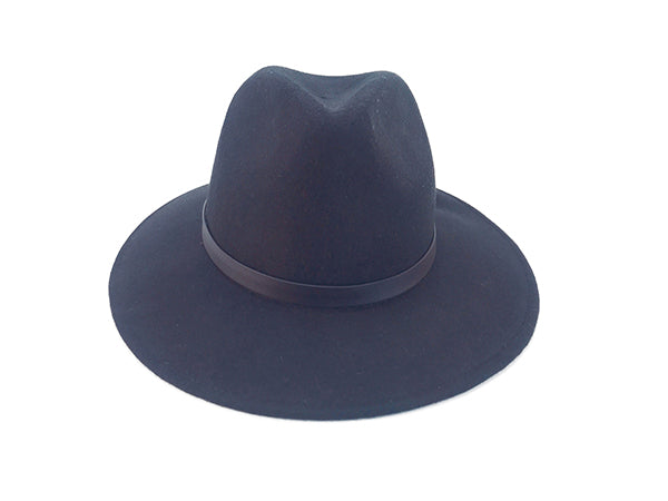 Black Fedora Wool Felt Hat