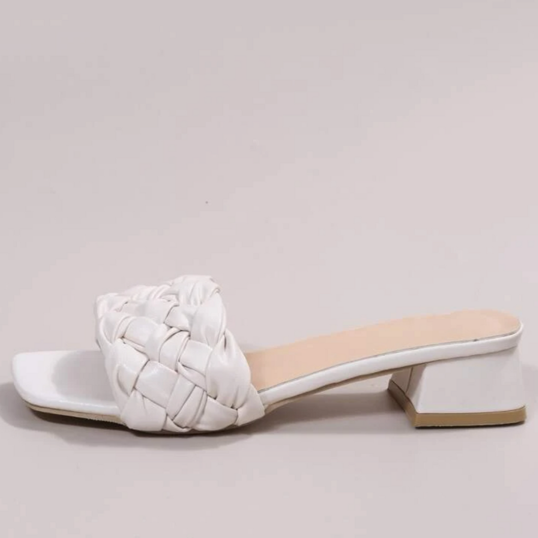 Stella Pump Heels | White