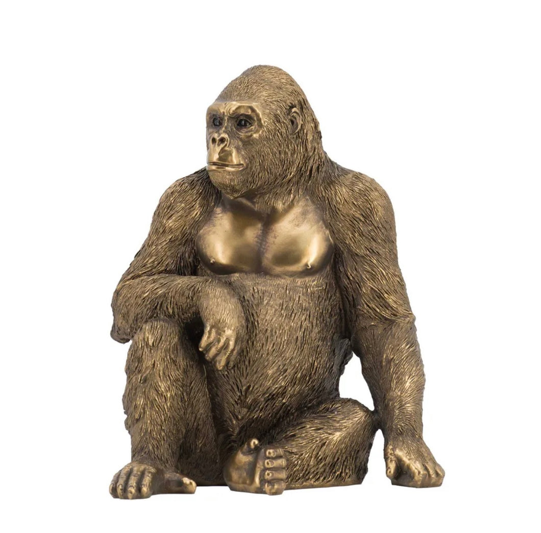 Teri Gorilla Sculpture GOLD
