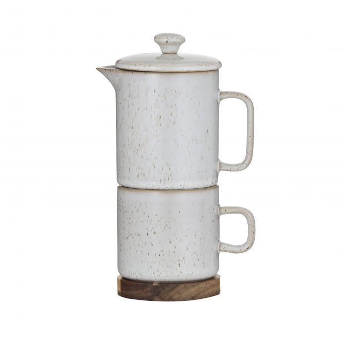 Soren Tea / Coffee for One w/Acacia Wood Trivet